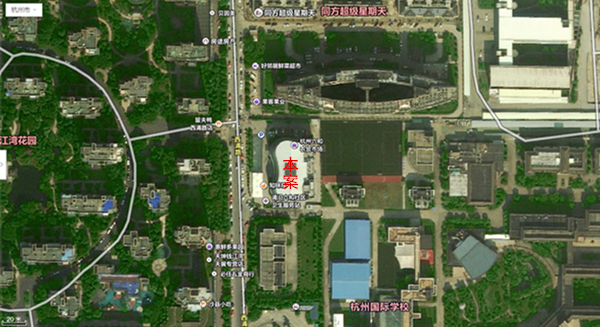 杭州邻里中心农贸市场建设的地理位置